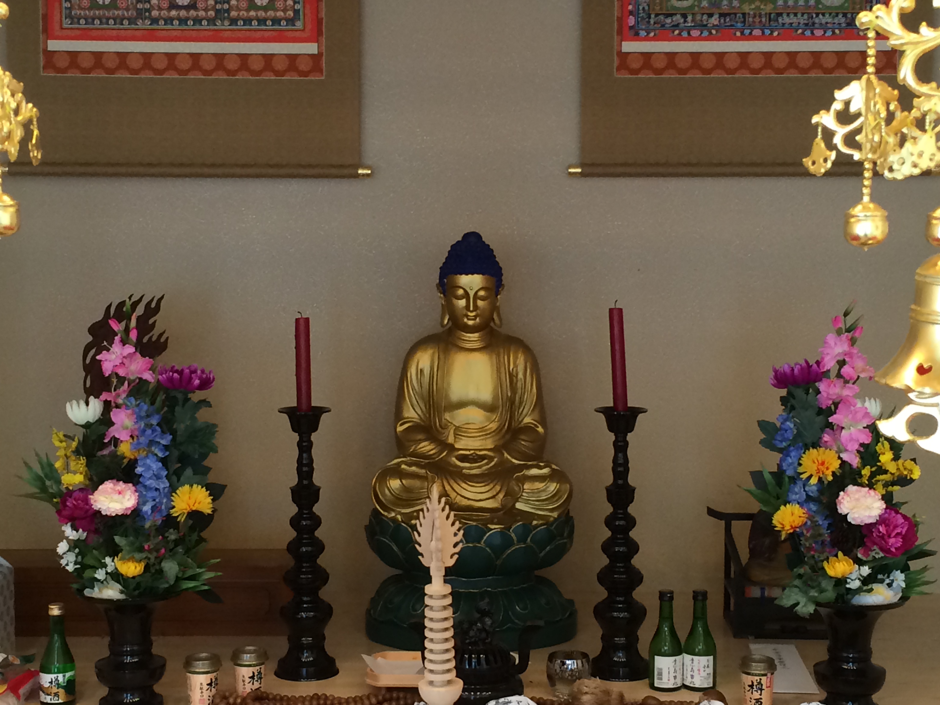 寺院ご本堂造花仏花